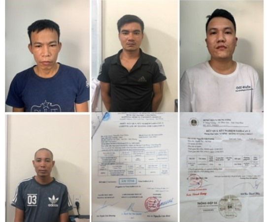Hải Phòng Bắt tạm giam 4 đối tượng sử dụng giấy xét nghiệm Covid-19 giả 
