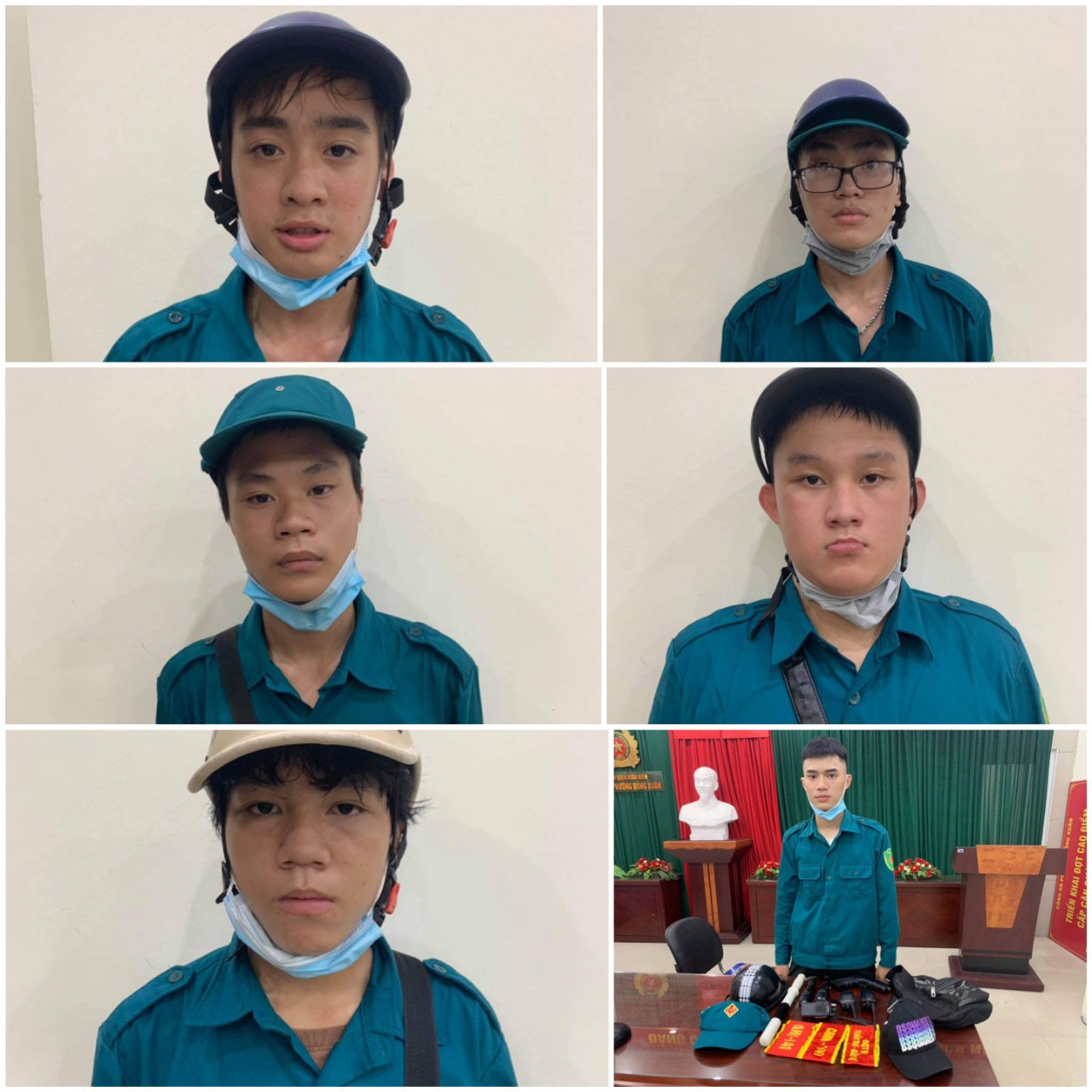 Hà Nội Nhóm 6 người giả dân quân tự vệ cưỡng đoạt tiền người đi đường lĩnh án 17,5 năm tù