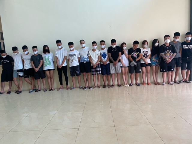 Vĩnh Phúc Phát hiện, bắt giữ 18 đối tượng tụ tập sử dụng trái phép chất ma túy bất chấp quy định về phòng dịch