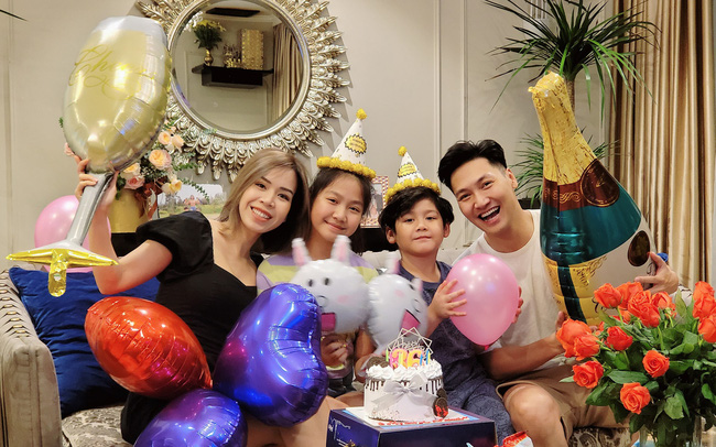 Hương vị tình thân Diễn viên Mạnh Trường đón sinh nhật tuổi 36 ấm áp bên vợ con
