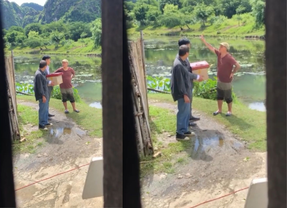 Hương vị tình thân Hé lộ hình ảnh ông Sinh và Long gặp Chiến chó tại nhà của Chiến ở quê