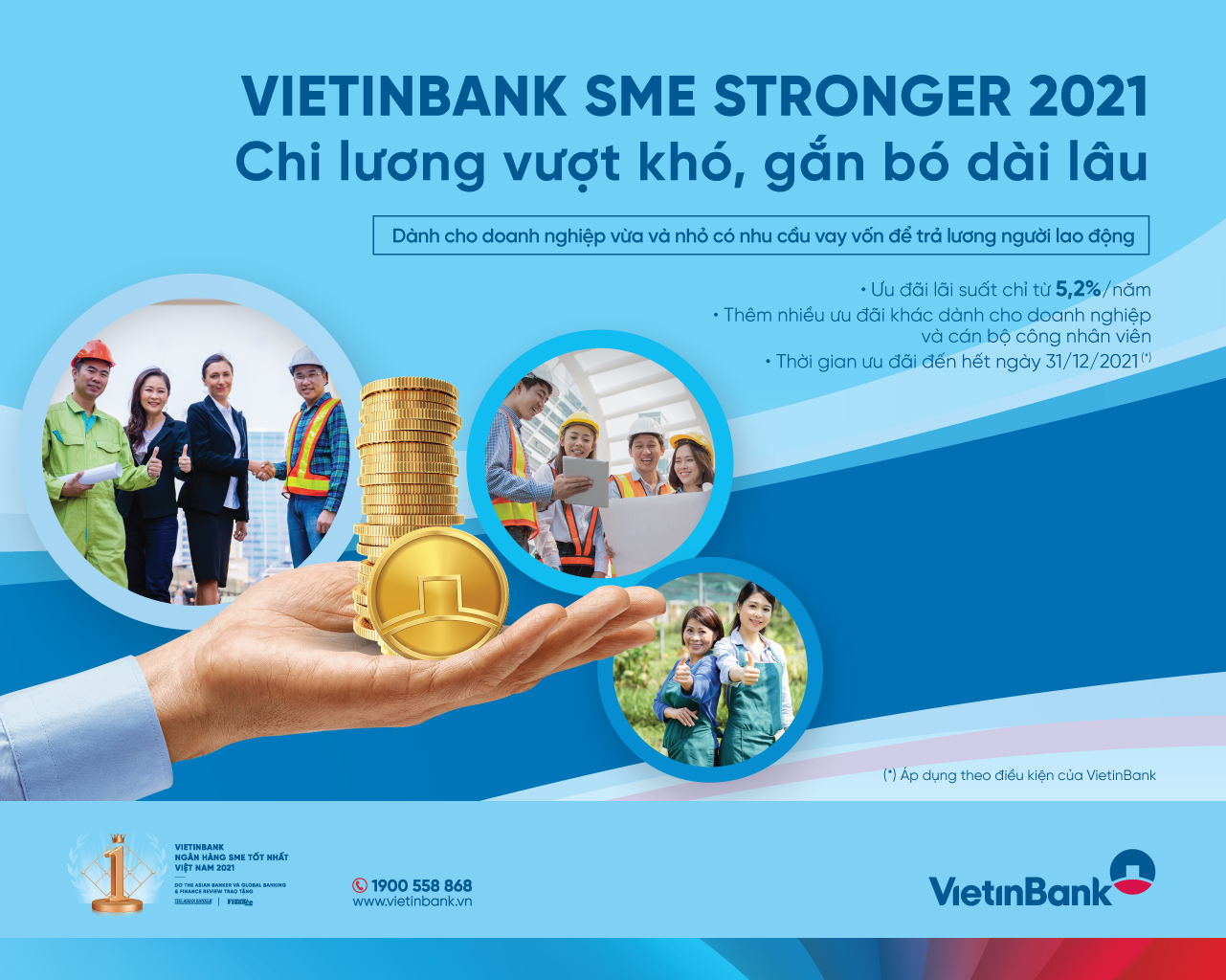 VietinBank SME Stronger 2021 Chi lương vượt khó, gắn bó dài lâu