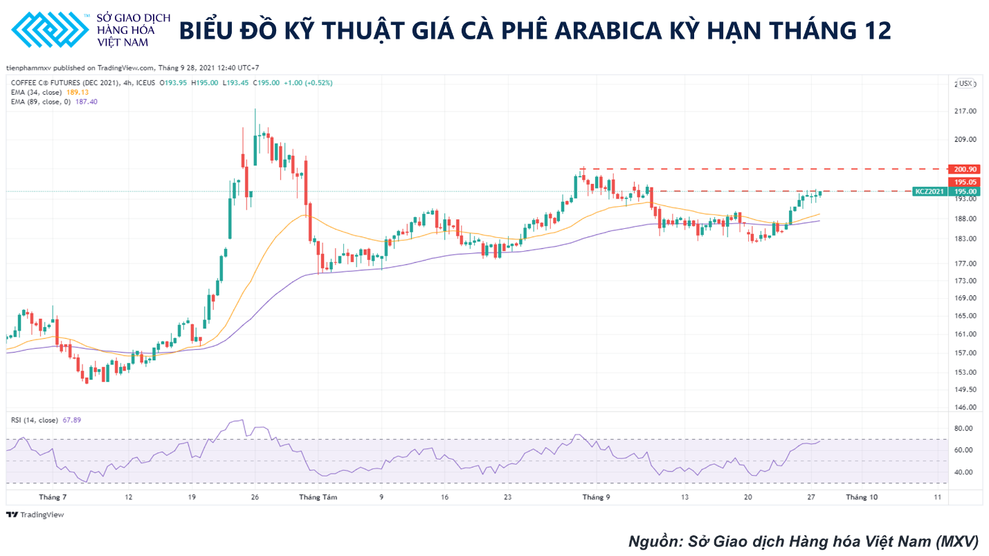 Giá 2 mặt hàng cà phê Robusta, Arabica có thể diễn biến trái chiều