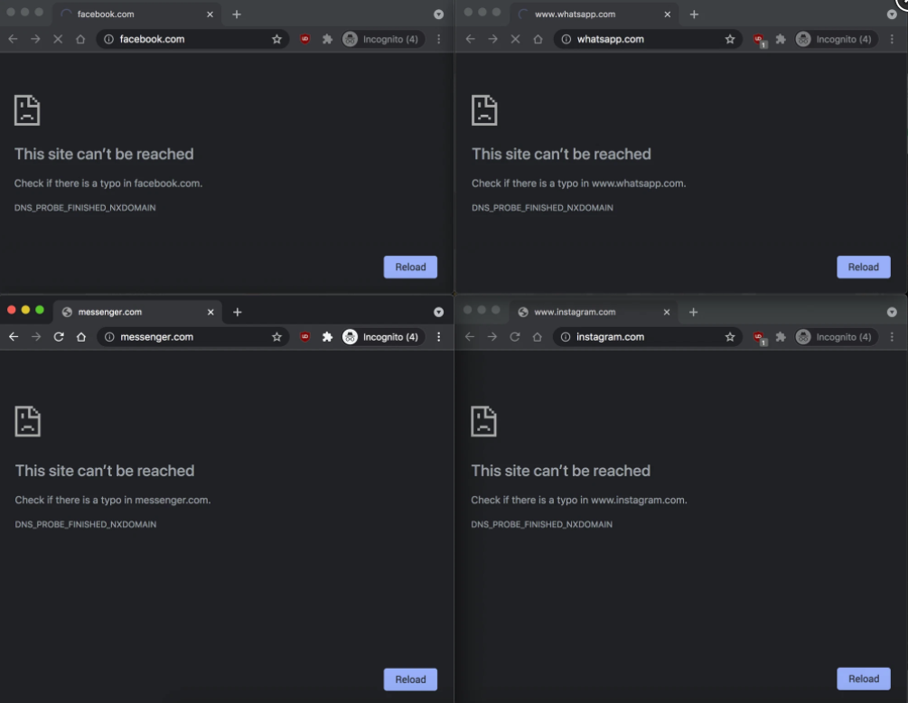 Hàng loạt dịch vụ của Facebook gặp sự cố không thể sử dụng tối 410