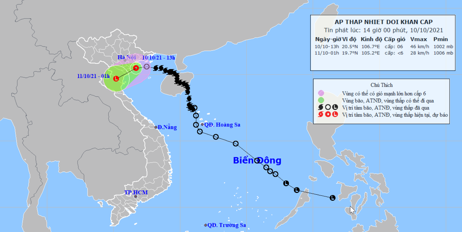 Bão số 7 suy yếu bão KOMPASU giật cấp 13 tiến nhanh vào Biển Đông