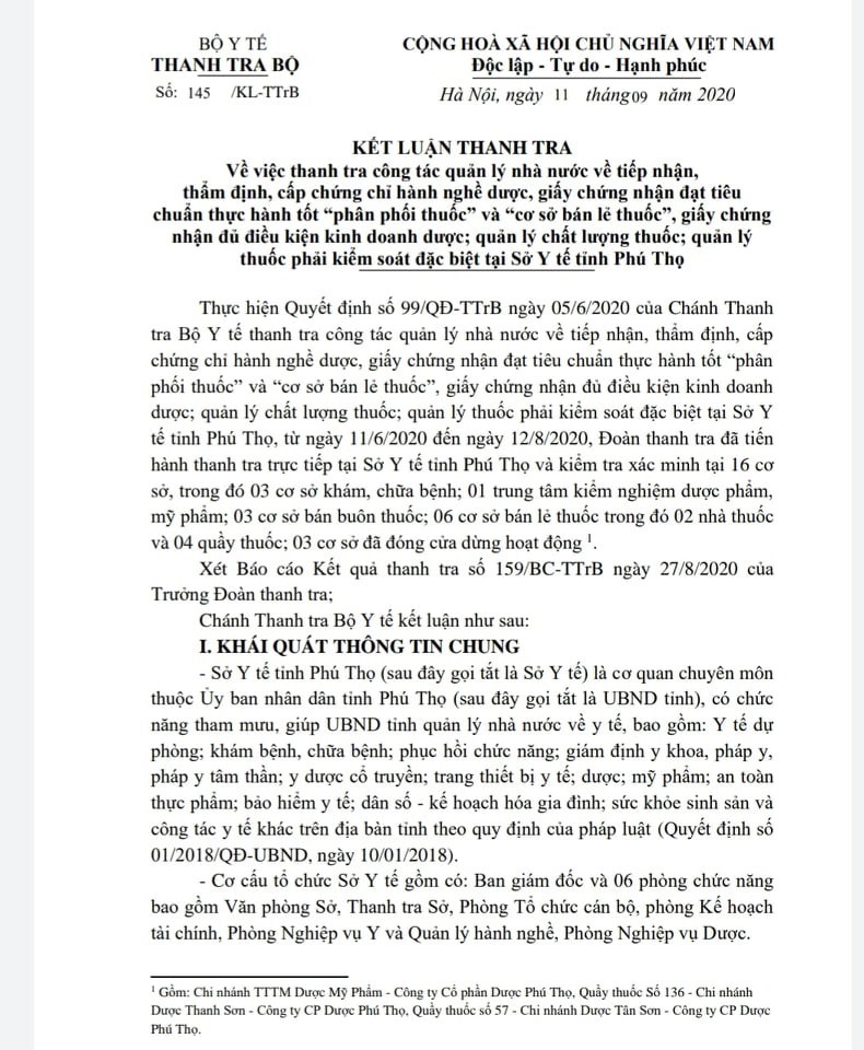 Bộ Y tế dừng thanh tra 8 đơn vị trong năm 2021