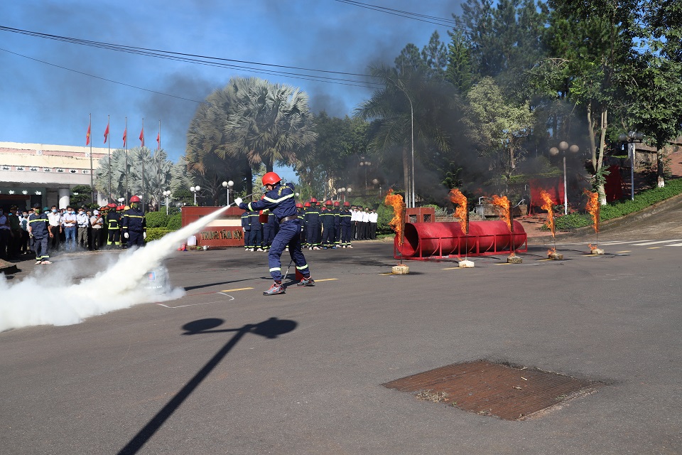Đắk Nông thực tập phương án chữa cháy và cứu nạn, cứu hộ cấp tỉnh 