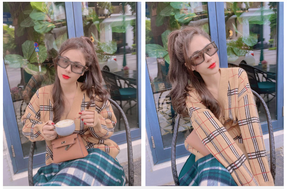 Mặt nạ gương đóng máy, Lương Thu Trang gây chú ý với ngoại hình khác hẳn trên phim