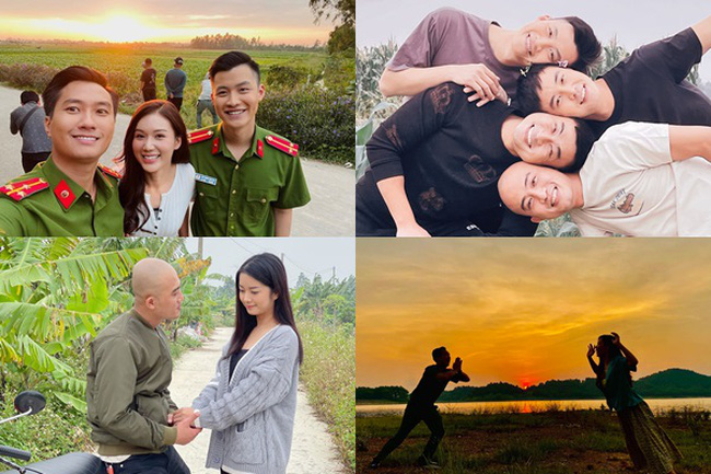 Dàn diễn viên chia sẻ loạt ảnh hậu trường hài hước của Phố trong làng