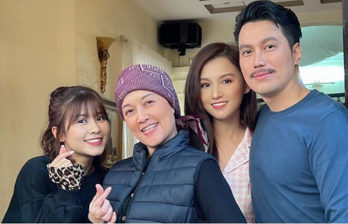 Tạo hình khác lạ của Vân Dung trong phim mới Về chung một nhà