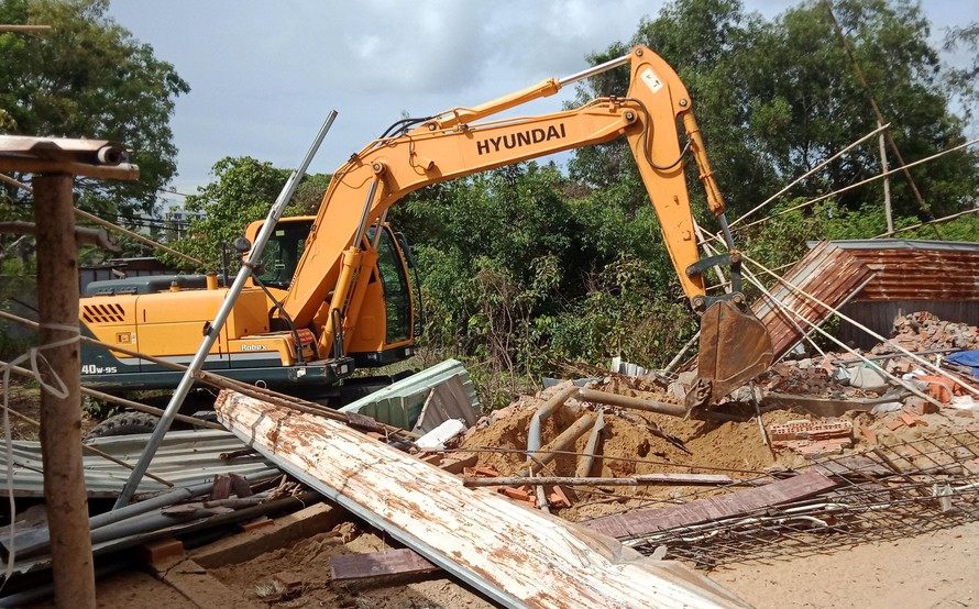Bà Rịa - Vũng Tàu Cưỡng chế loạt công trình xây dựng trái phép