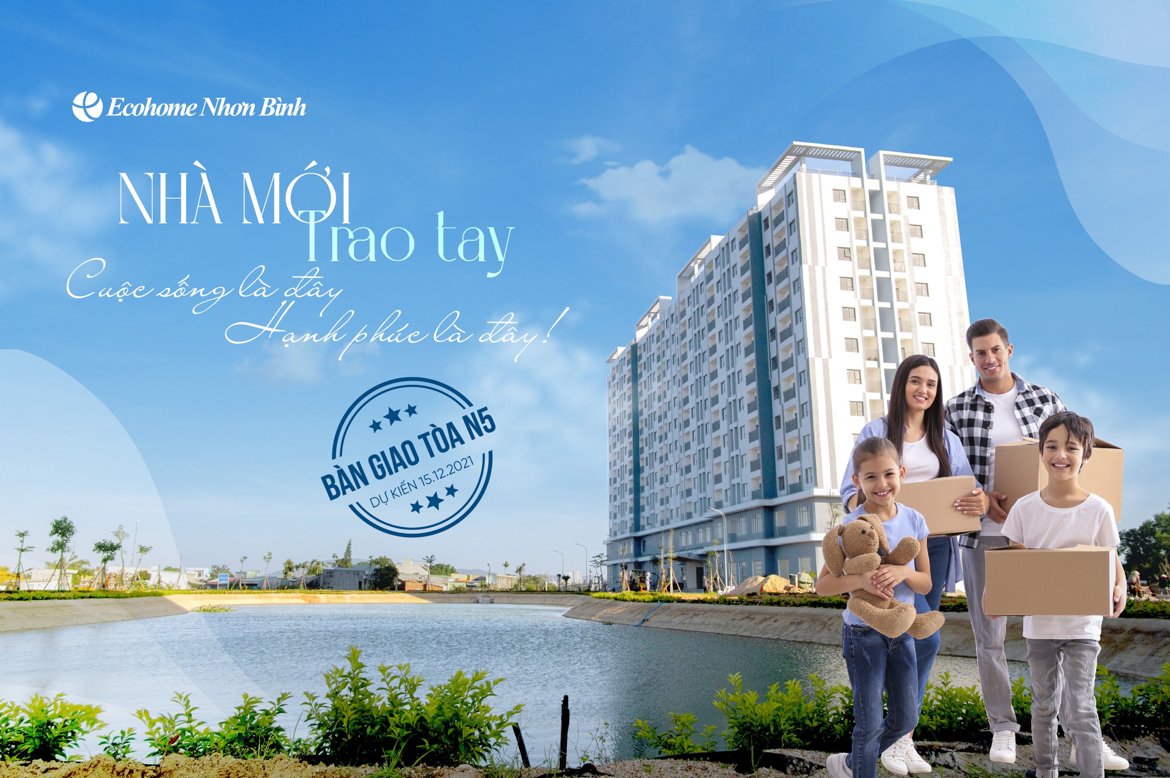 Giải “cơn khát” Nhà ở xã hội tại Bình Định, Ecohome Nhơn Bình bàn giao hút người ở thực