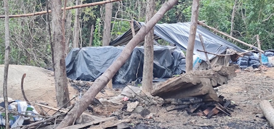 3 lò than xuất hiện trong rừng do công ty lâm nghiệp ở Đắk Lắk quản lý 