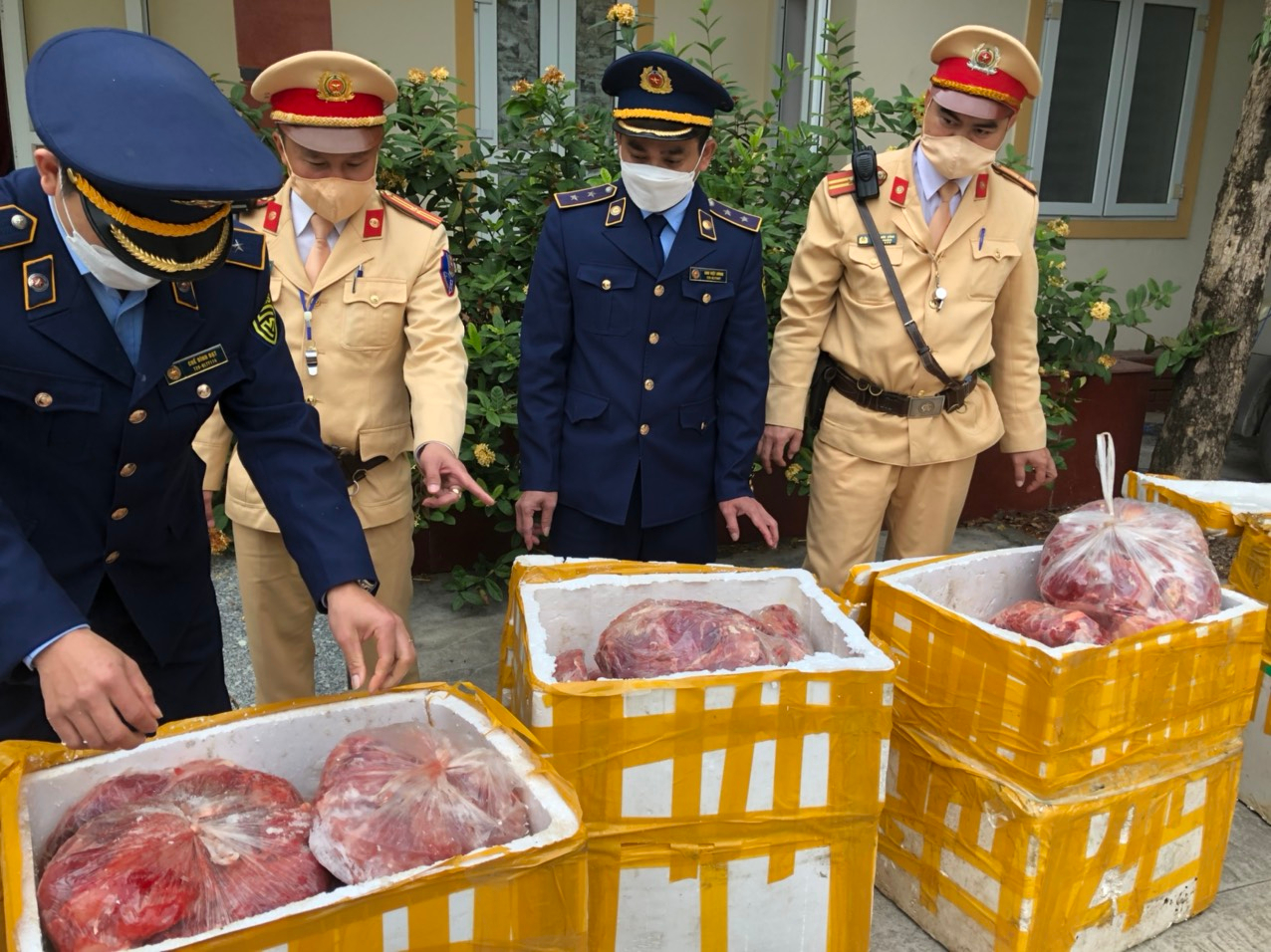 Nghệ An Thu giữ, tiêu hủy 850kg sản phẩm động vật không rõ nguồn gốc