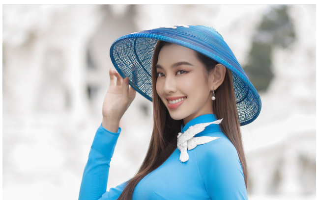 Thùy Tiên thực hiện bộ ảnh áo dài sau đăng quang Miss Grand International 2021