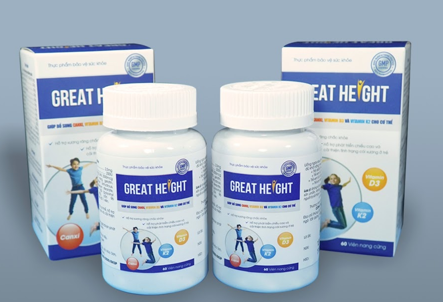 TPBVSK Great Height đang được quảng cáo gây hiểu nhầm như thuốc chữa bệnh