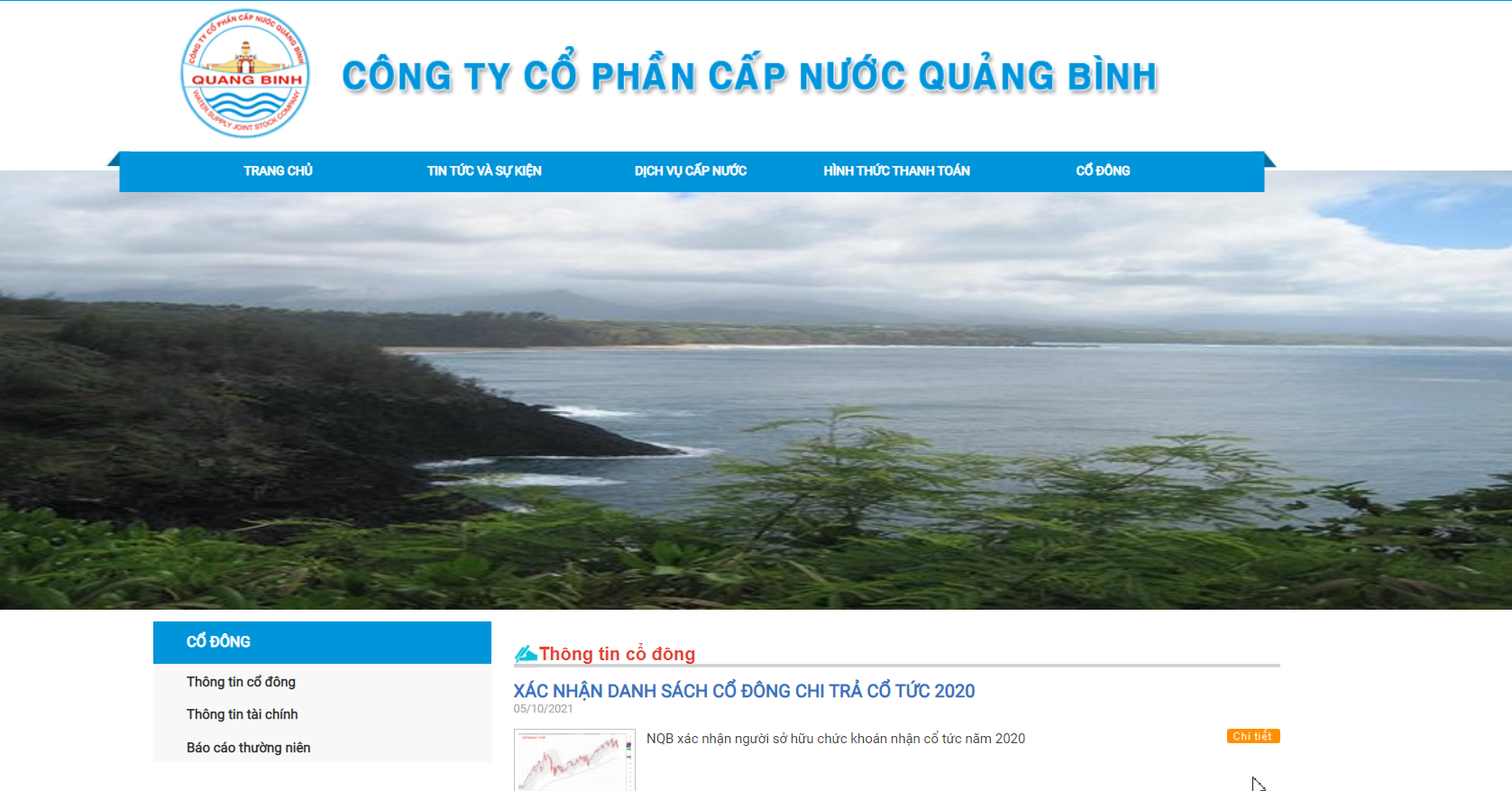 Quỹ Đầu tư Cơ hội PVI thoái sạch vốn tại Cấp nước Quảng Bình (NQB)