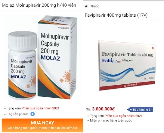 Tràn lan thuốc điều trị Covid-19 trên thị trường mạng