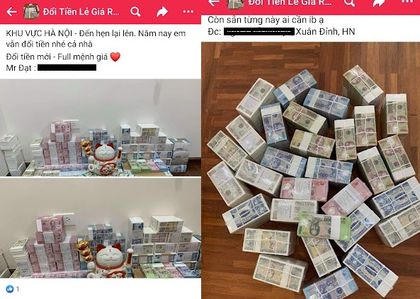 Dù bị cấm, dịch vụ đổi tiền lẻ vẫn nhộn nhịp những ngày cận Tết