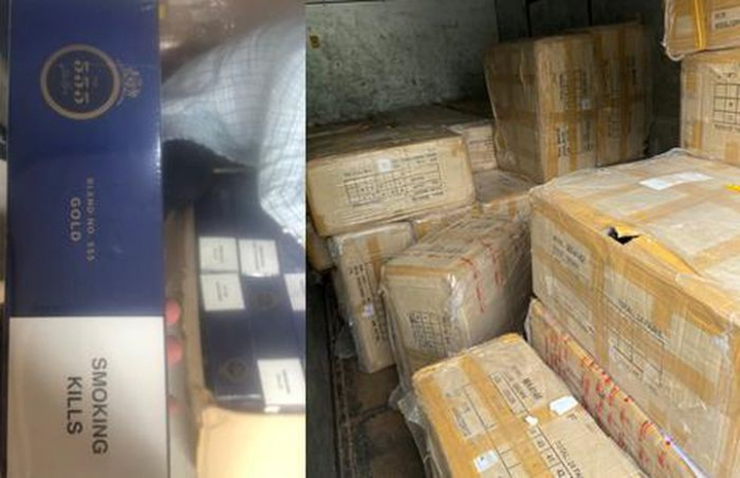 Phát hiện gần 4.000 cây thuốc lá không có hóa đơn chứng từ tại kho của JT Express CN Hải Phòng