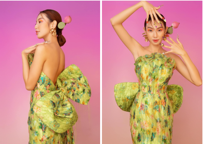 Hoa hậu Thùy Tiên chia sẻ bộ ảnh Tết Nhâm Dần 2022