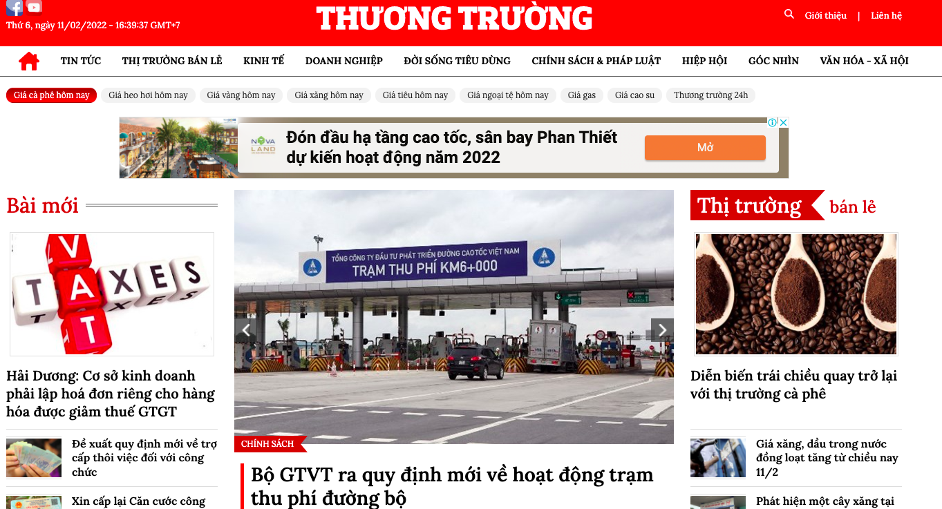 Tạp chí Thương Trường điện tử ra mắt giao diện mới hiện đại