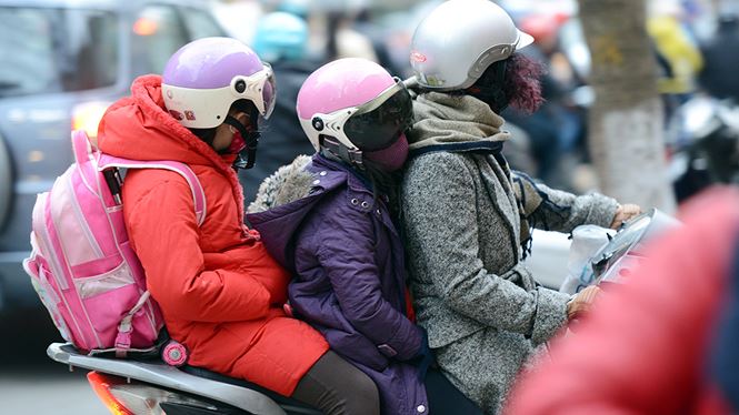 Hà Nội Học sinh THCS học trực tuyến khi nhiệt độ dưới 10 độ C