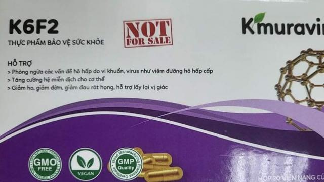 Cảnh báo sản phẩm K6K2 Thực phẩm bảo vệ sức khỏe Kmuravir®