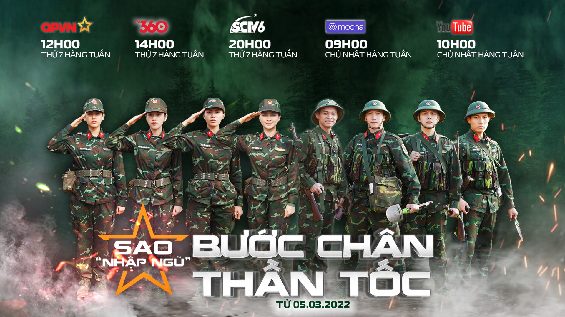  Loạt ảnh quân ngũ cực chất của dàn Sao Nhập Ngũ 2022