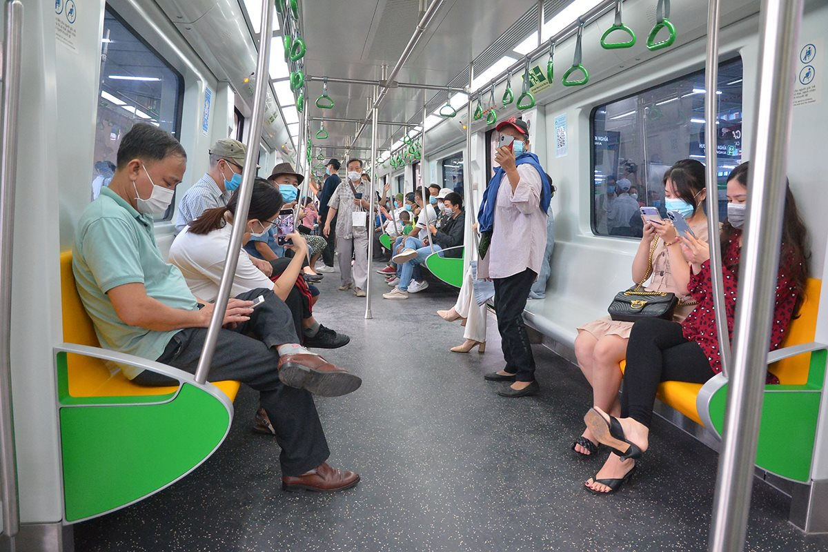 Đường sắt Cát Linh - Hà Đông Số người sử dụng vé tháng sắp đạt 50%