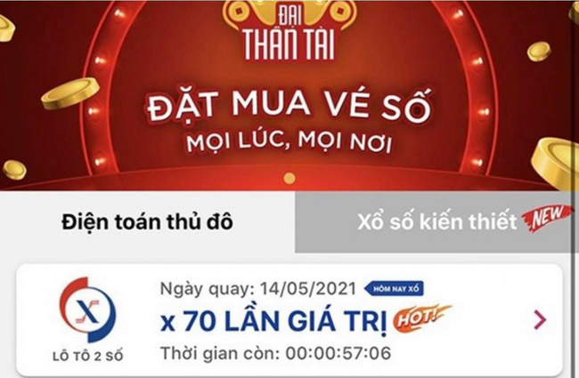 Bộ Tài chính sẽ xử lý doanh nghiệp cung cấp dịch vụ Đặt 1 ăn 70 theo kết quả xổ số