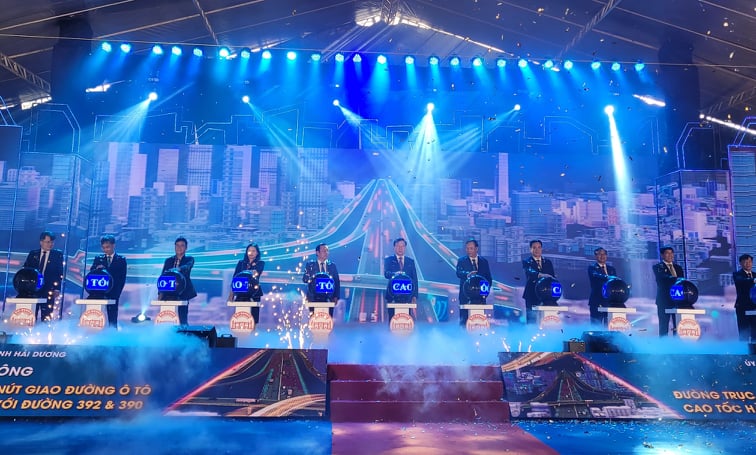 Hải Dương Khởi công đường trục Đông - Tây và 2 nút giao cao tốc Hà Nội - Hải Phòng