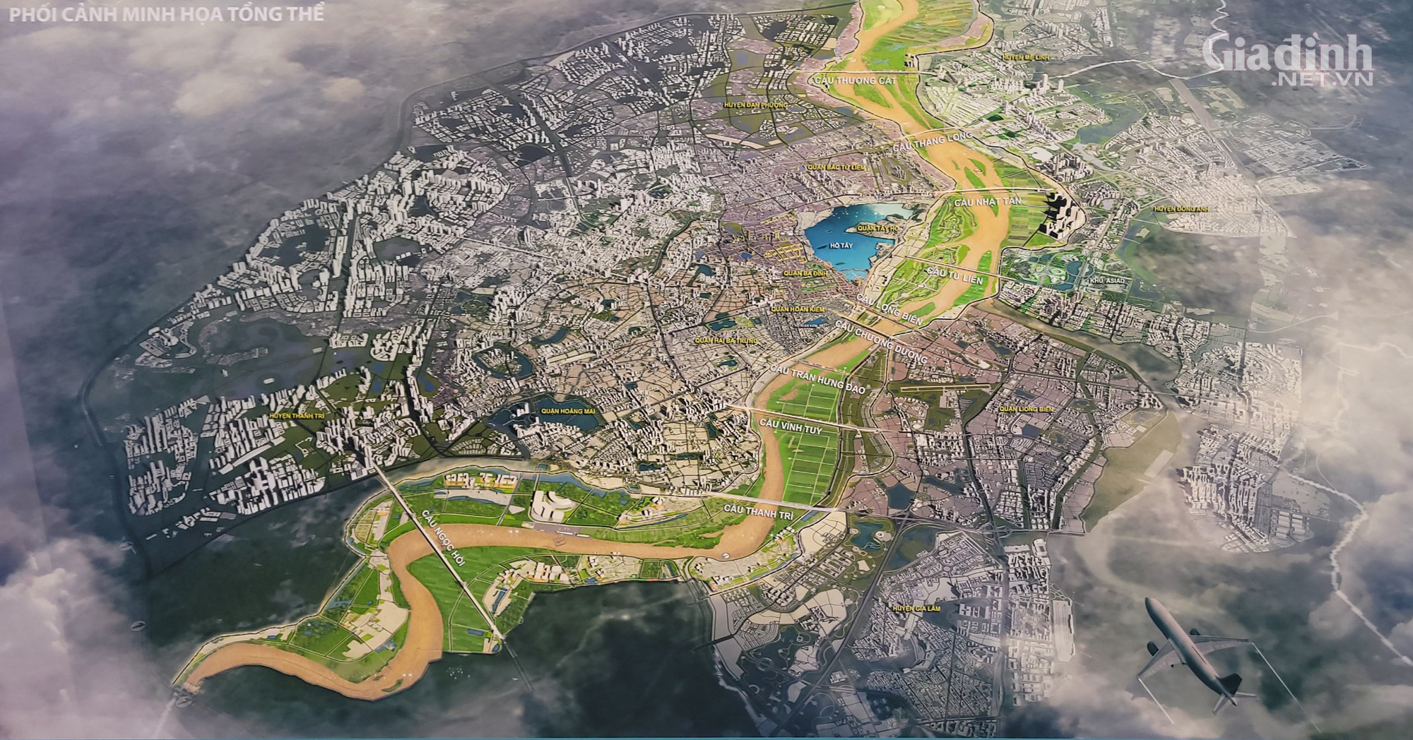 Hà Nội sẽ có thêm 6 cây cầu mới sau Quy hoạch sông Hồng 