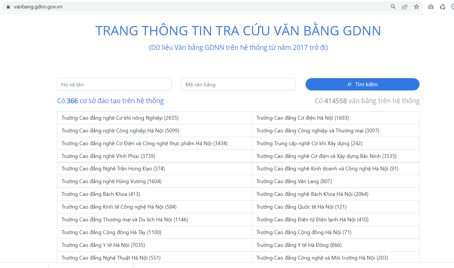Không cập nhật văn bằng đào tạo trên trang tra cứu sẽ bị đình chỉ hoạt động giáo dục nghề nghiệp