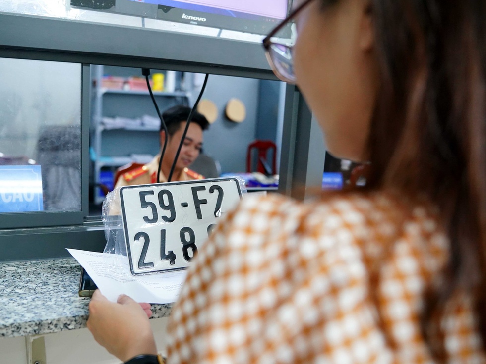 Công an xã được cấp đăng ký, biển số xe từ ngày 215