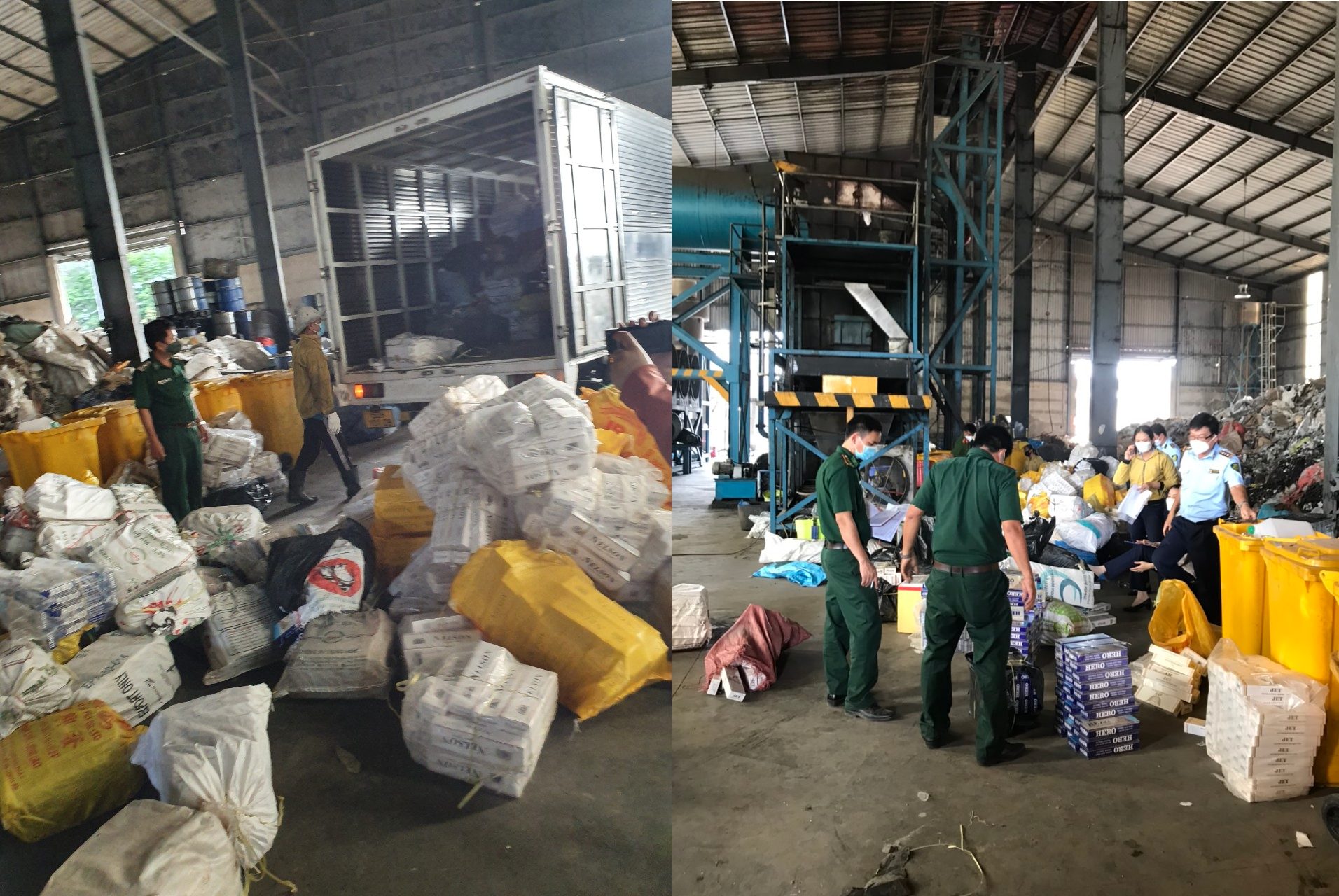 Tiêu hủy gần 265.000 bao thuốc lá điếu nhập lậu