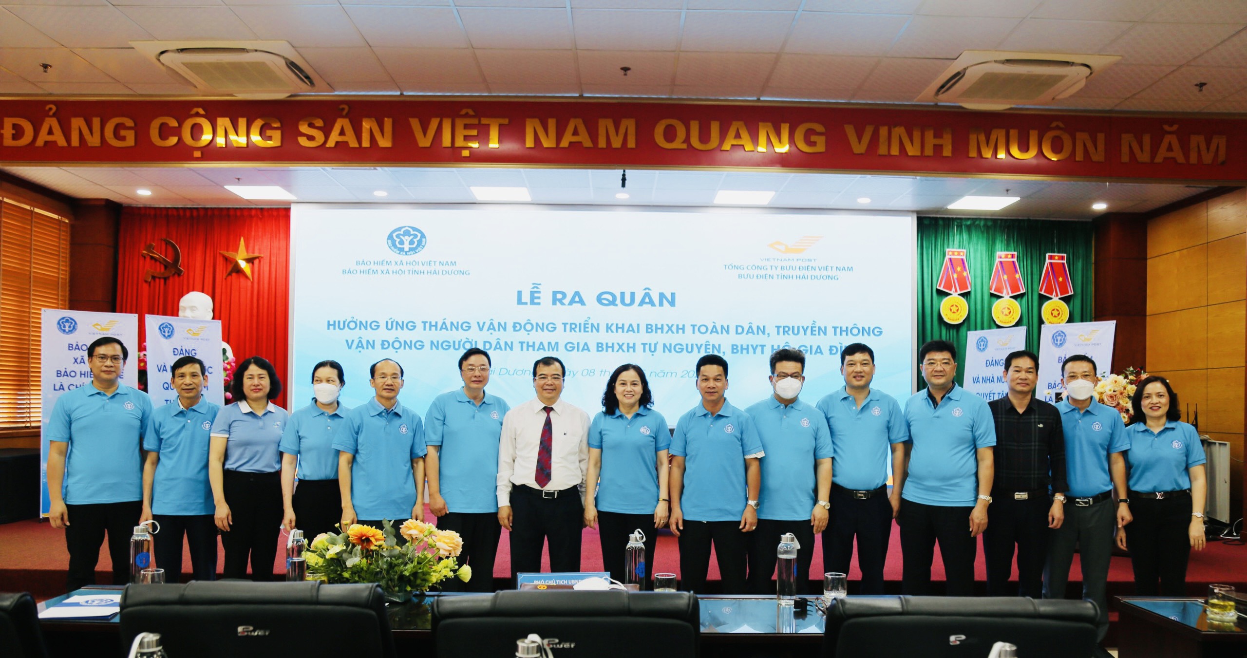 Hải Dương Lễ ra quân hưởng ứng Tháng vận động triển khai BHXH toàn dân”