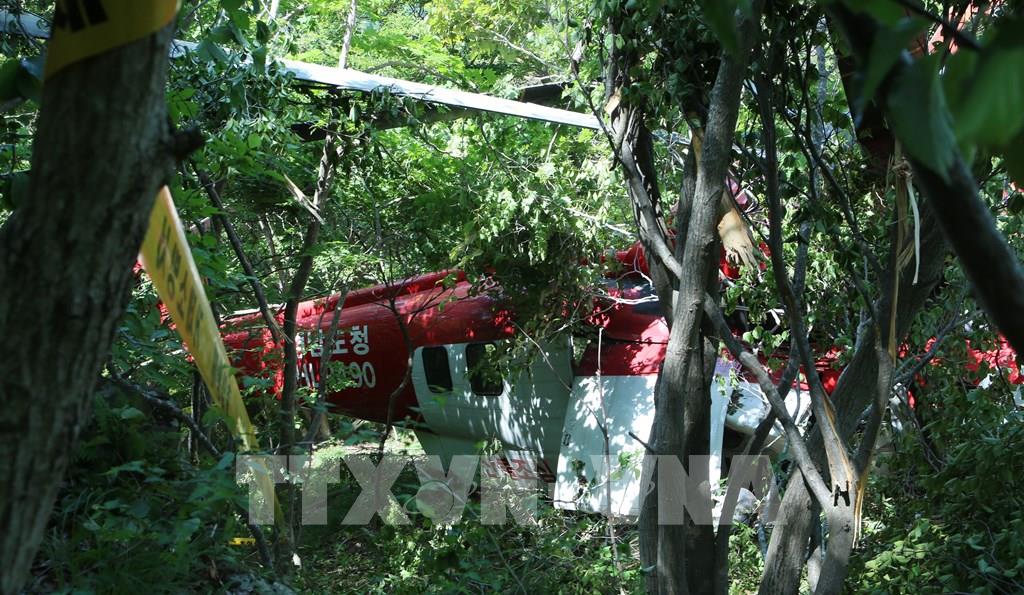 Rơi trực thăng ở Hàn Quốc, 3 người thương vong