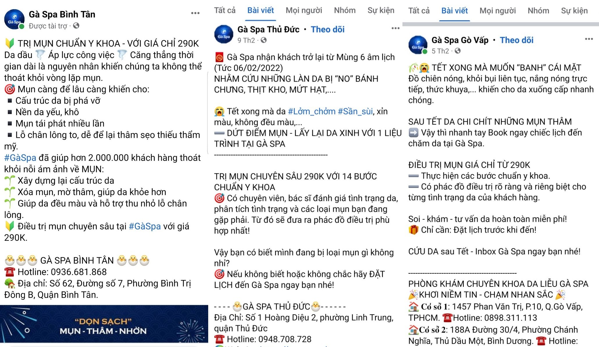 Bài 4 Thêm nhiều khách hàng bóc phốt Gà Spa 