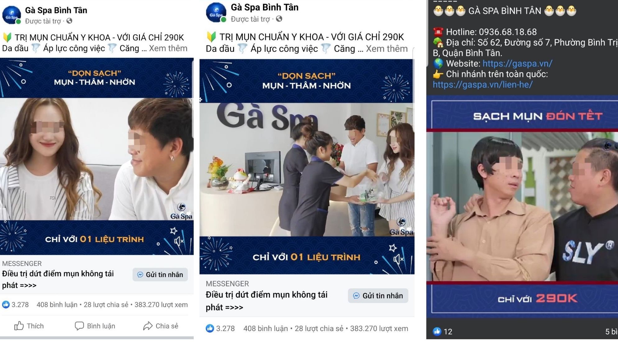 Bài 4 Thêm nhiều khách hàng bóc phốt Gà Spa 