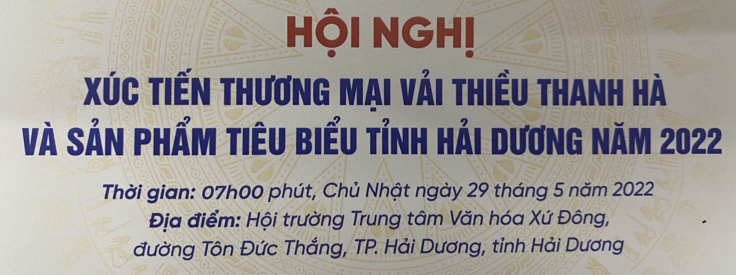 Hải Dương tổ chức Hội nghị xúc tiến thương mại vải thiều năm 2022