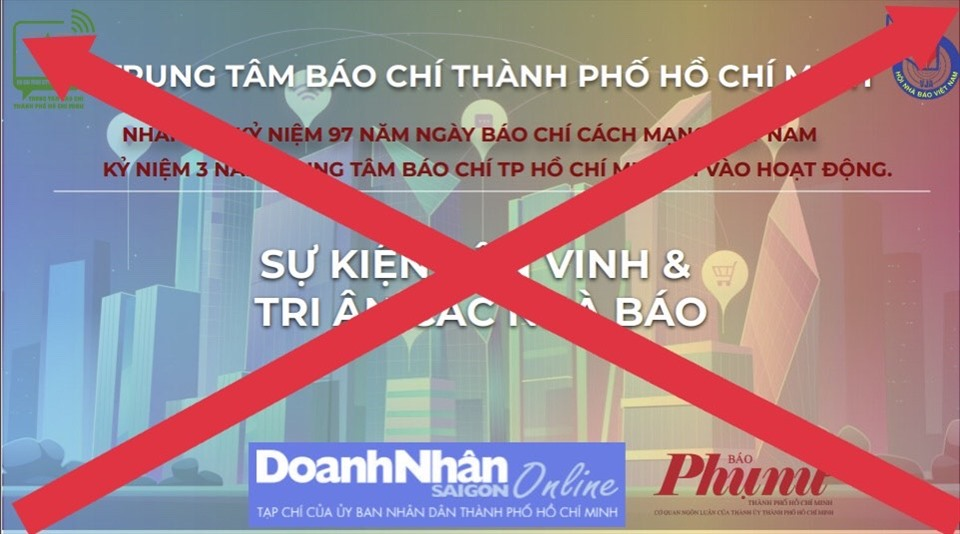 Giả mạo Trung tâm Báo chí TP.HCM để kêu gọi tài trợ