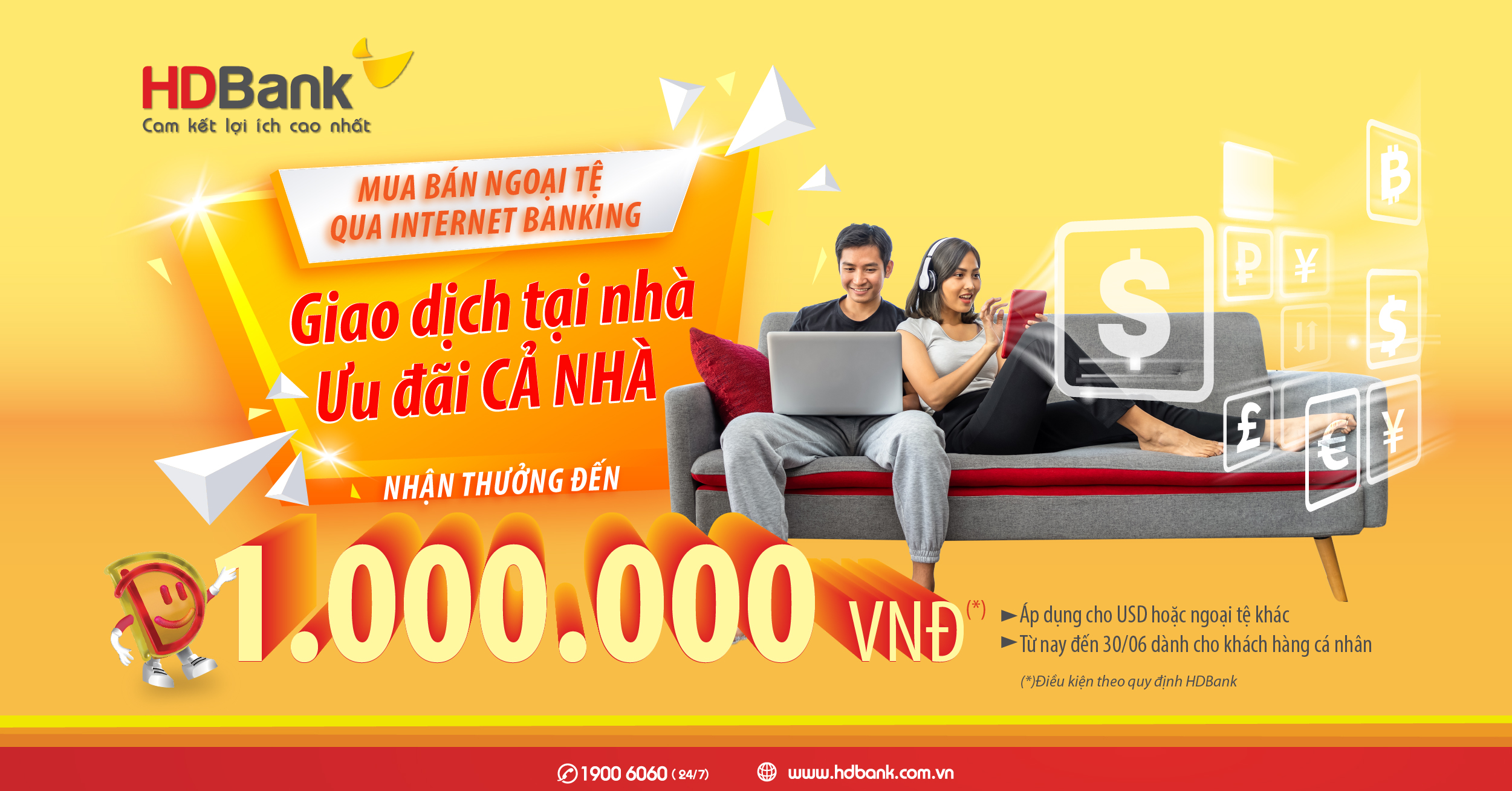Ưu đãi ‘khủng’ khi giao dịch ngoại tệ cho cá nhân và doanh nghiệp 