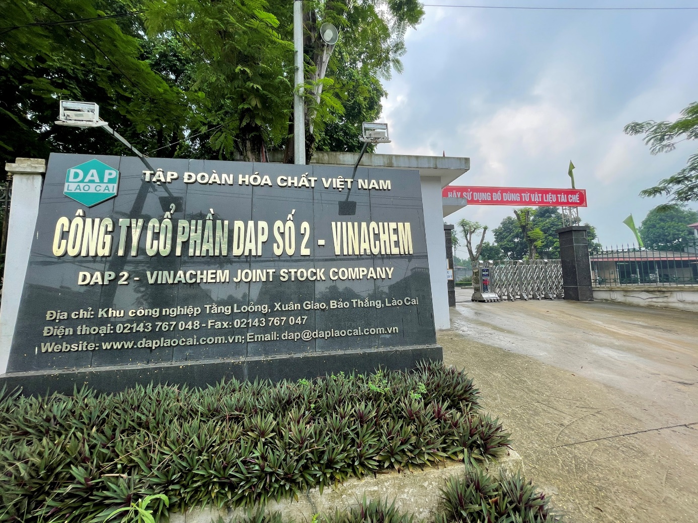 Vi phạm trong lĩnh vực môi trường Công ty Cổ phần DAP số 2 - Vinachem bị xử phạt 350 triệu đồng