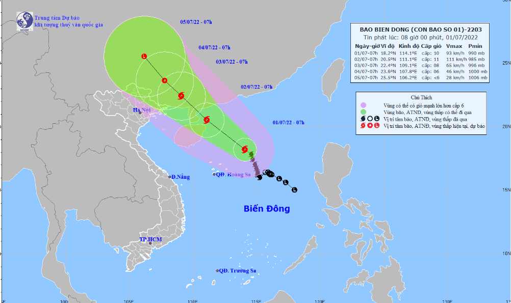 Hoàn lưu bão số 1 gây mưa cho miền Bắc trong nhiều ngày tới