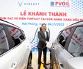Khánh thành trạm sạc xe điện Vinfast đầu tiên tại cửa hàng xăng dầu PVOIL 