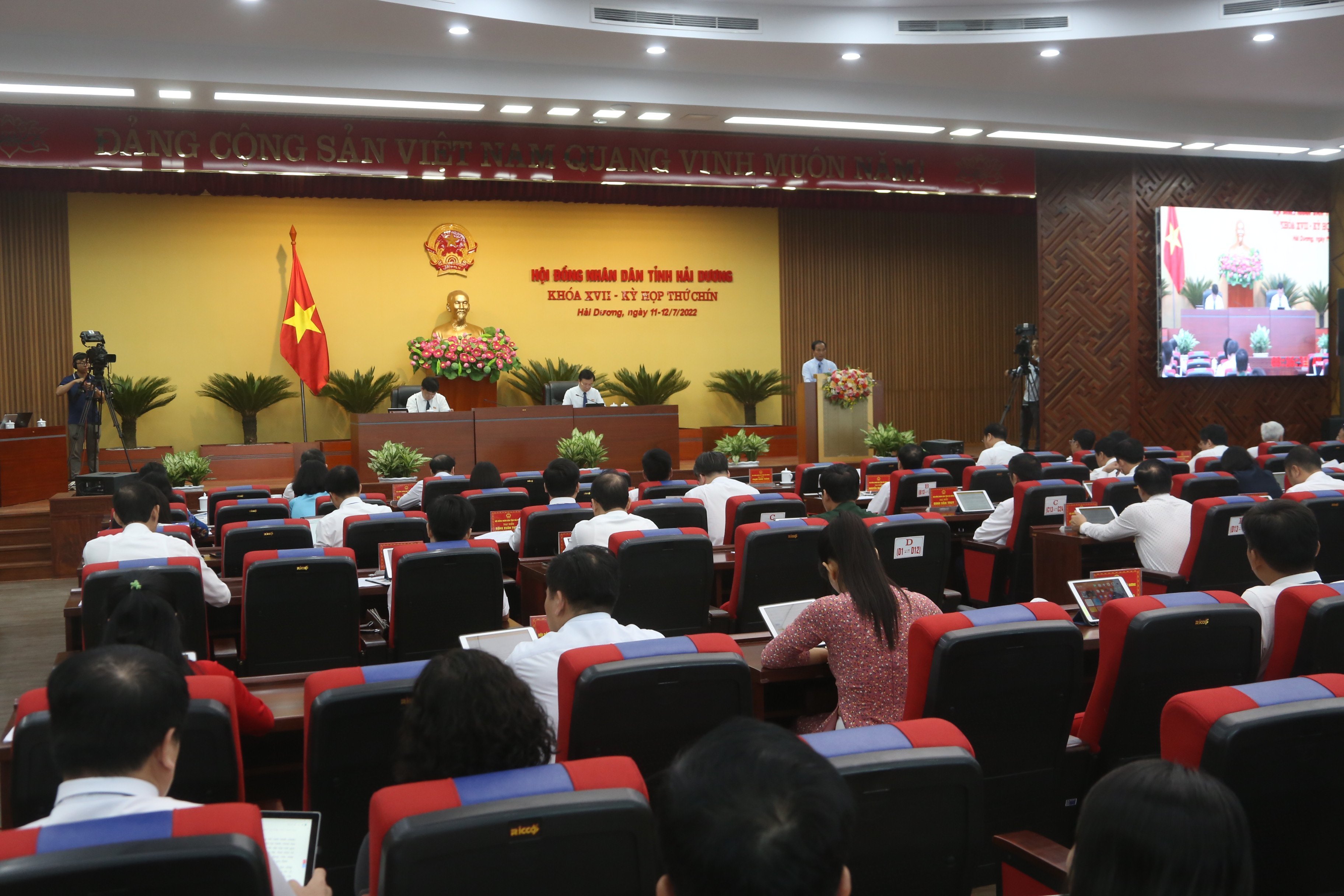 Hải Dương Khai mạc Kỳ họp thứ 9 Hội đồng nhân dân tỉnh khóa XVII