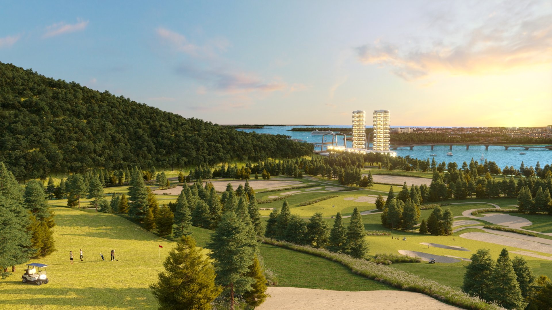 Sân golf trên bán đảo – Tuyệt tác có một không hai của Greg Norman tại MerryLand