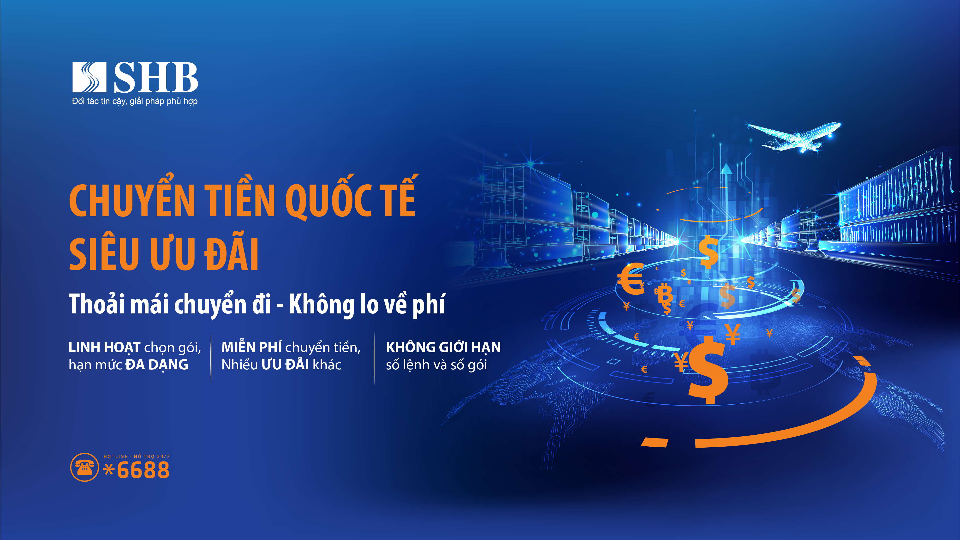 SHB ưu đãi phí chuyển tiền quốc tế dành cho doanh nghiệp