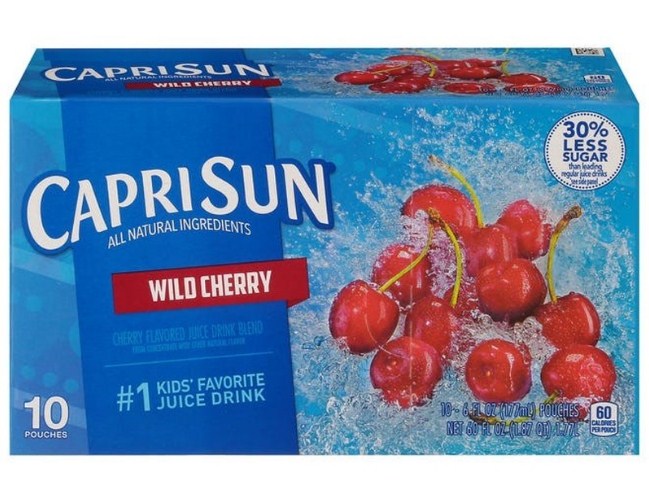 Mỹ thu hồi hàng nghìn túi nước trái cây Capri Sun nghi nhiễm chất tẩy rửa